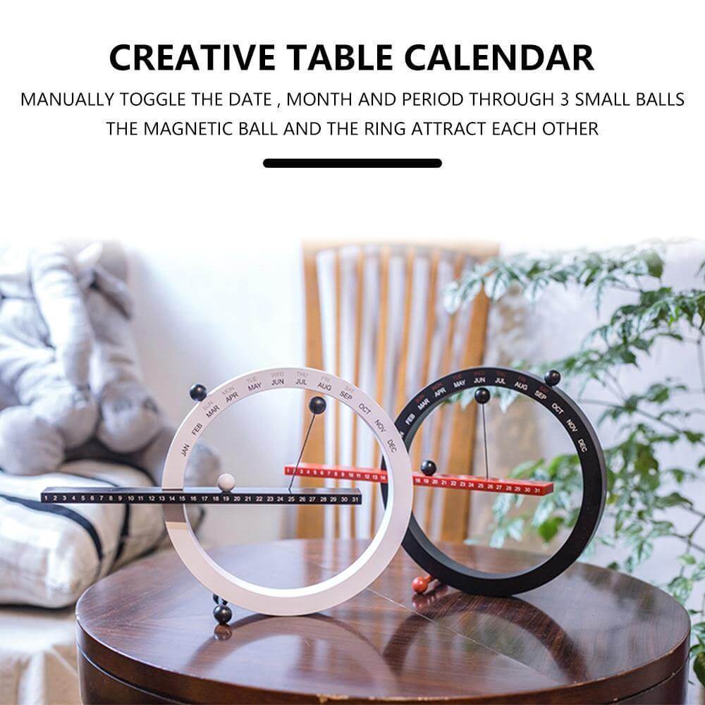 Flip Magnetic Manual Daily Desktop Calendar - MaviGadget