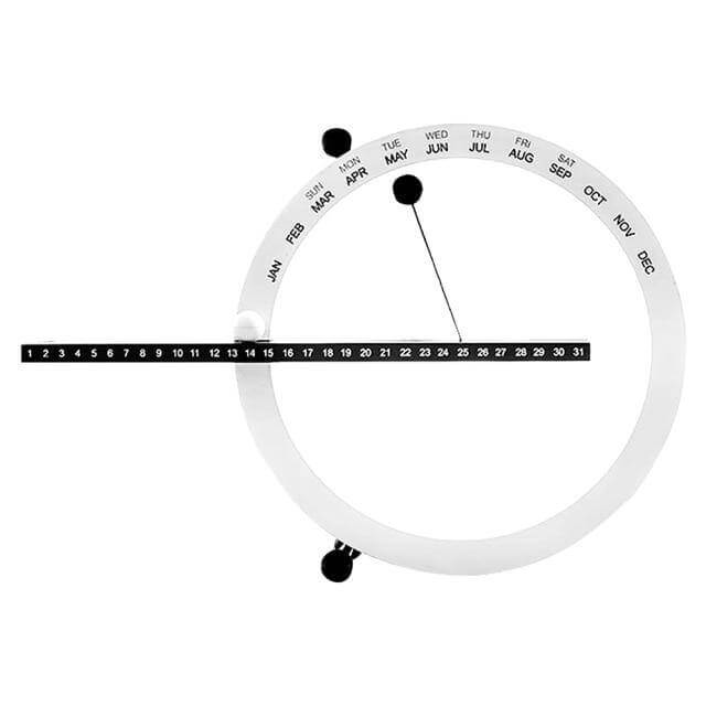 Flip Magnetic Manual Daily Desktop Calendar - MaviGadget