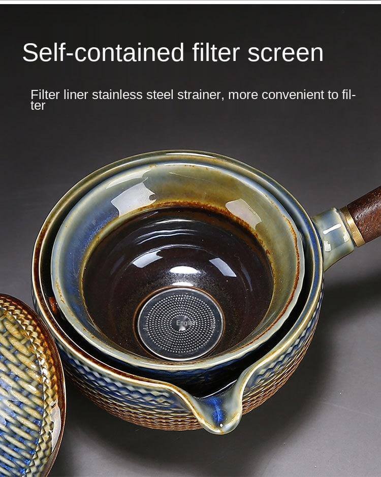 Unique Ceramic Moving Teapot Filter Set - MaviGadget