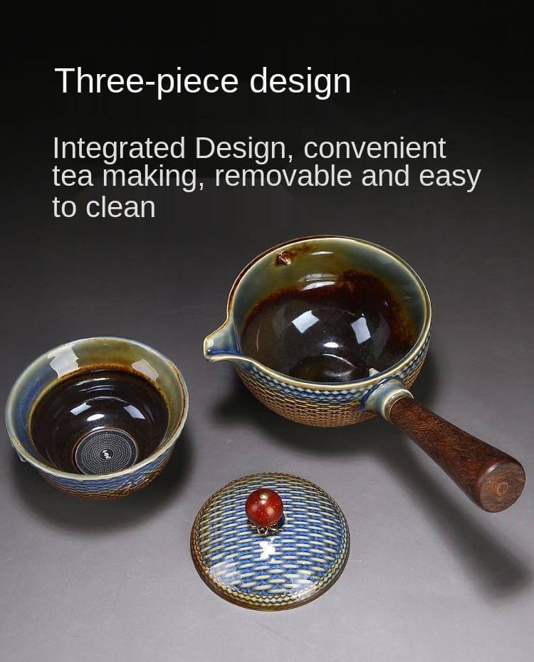 Unique Ceramic Moving Teapot Filter Set - MaviGadget