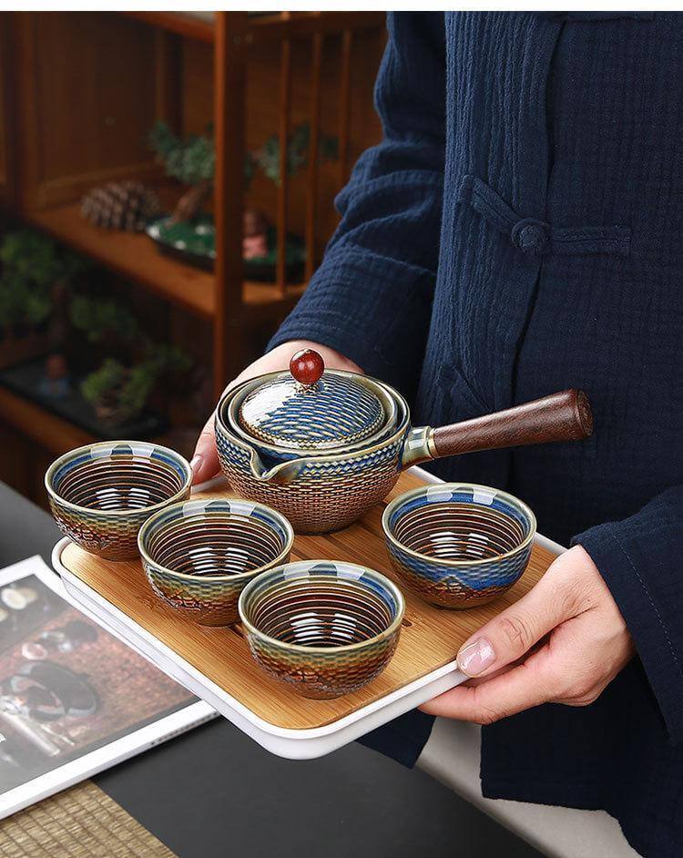 Unique Ceramic Moving Teapot Filter Set - MaviGadget