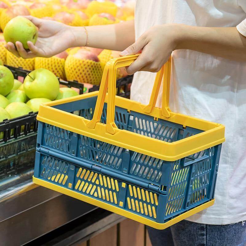 Foldable Easy Shopping Folding Basket - MaviGadget