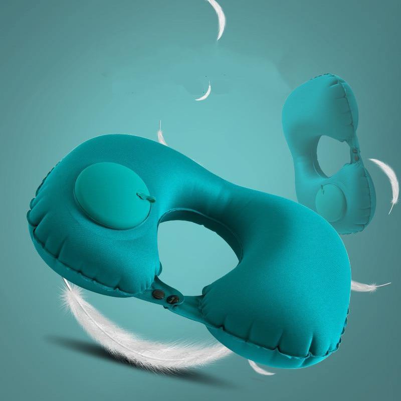 Inflatable Portable Comfy Travel Neck Pillow - MaviGadget