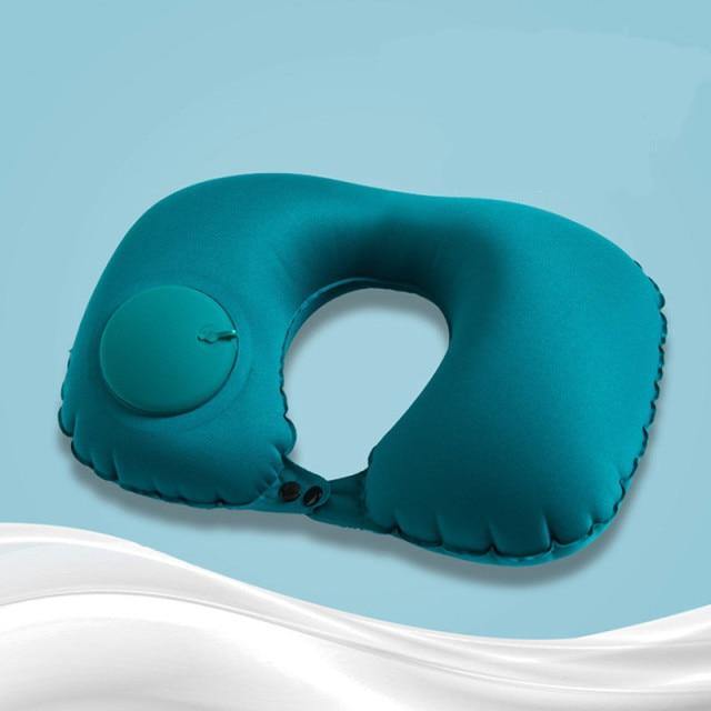 Inflatable Portable Comfy Travel Neck Pillow - MaviGadget