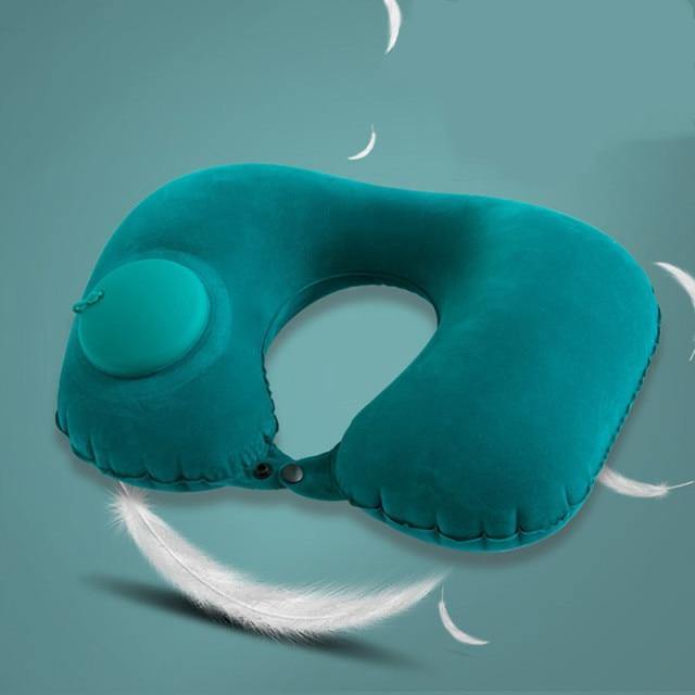 Inflatable Portable Comfy Travel Neck Pillow - MaviGadget