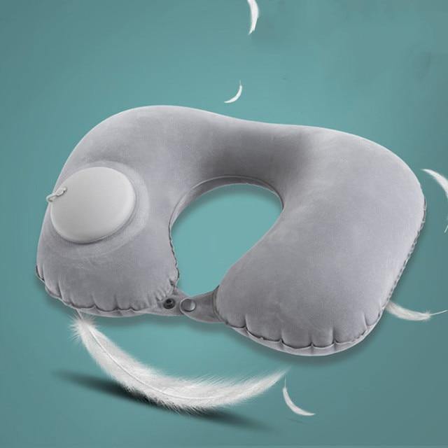 Inflatable Portable Comfy Travel Neck Pillow - MaviGadget