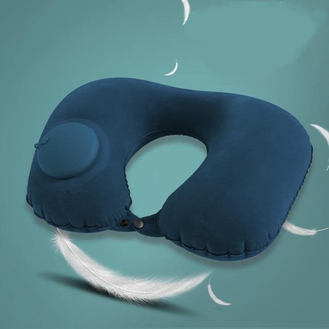Inflatable Portable Comfy Travel Neck Pillow - MaviGadget