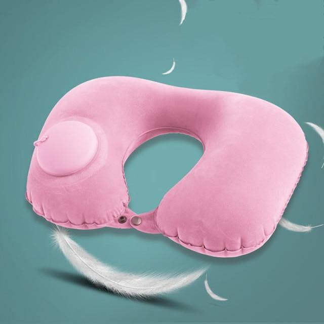 Inflatable Portable Comfy Travel Neck Pillow - MaviGadget