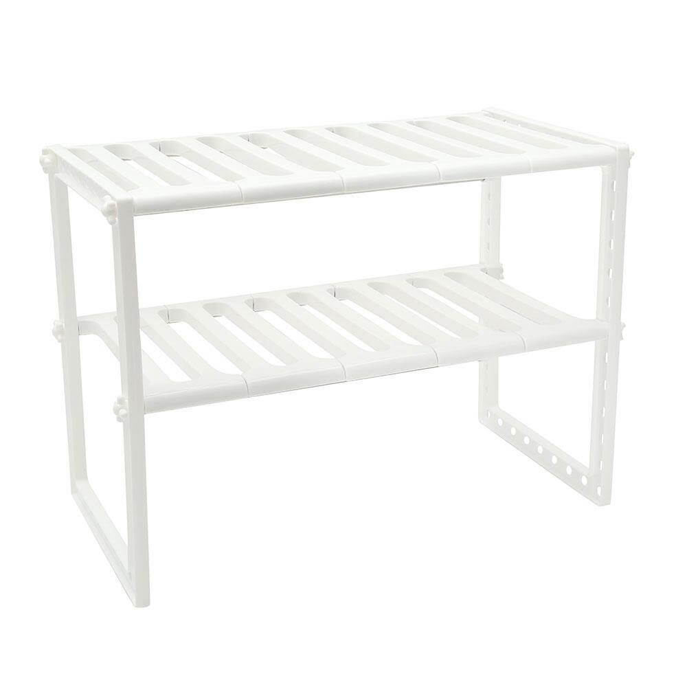 Adjustable Double Layer Kitchen Dish Storage Rack - MaviGadget