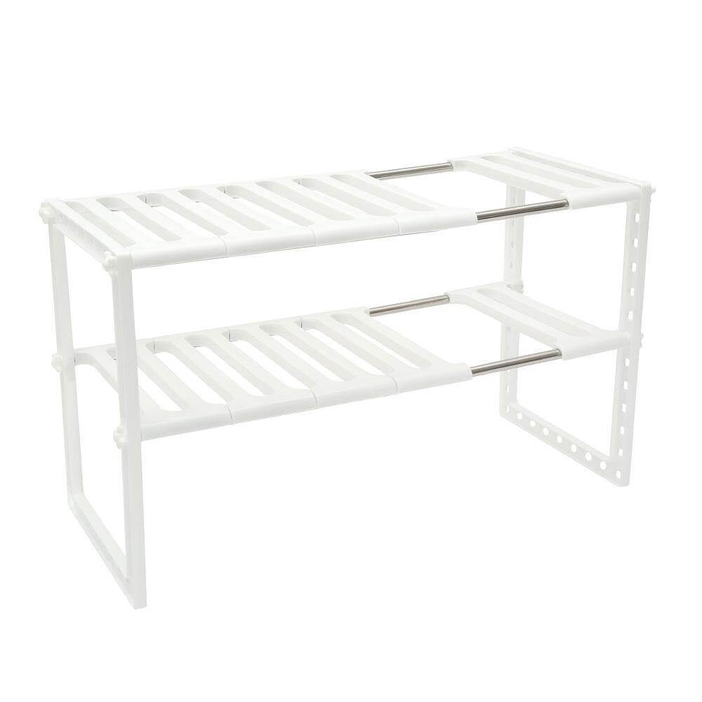 Adjustable Double Layer Kitchen Dish Storage Rack - MaviGadget