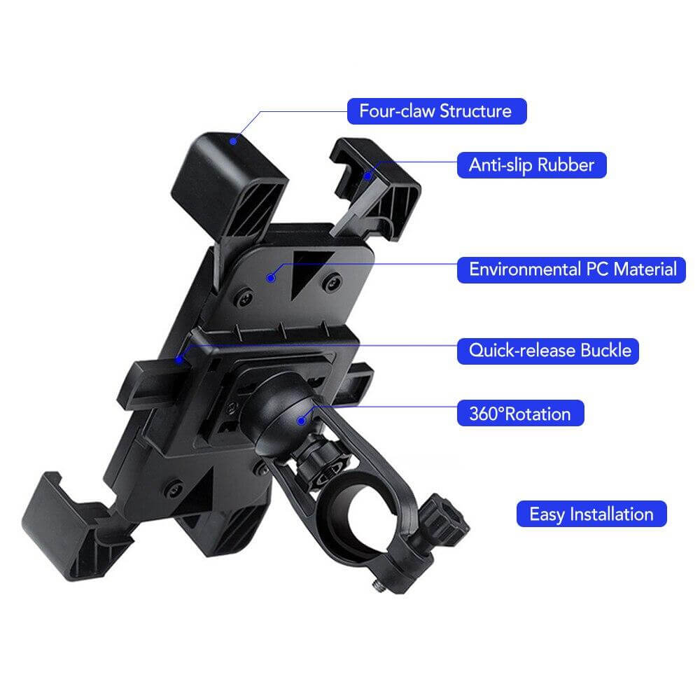 Adjustable 360 Automatic Bike Phone Holder - MaviGadget