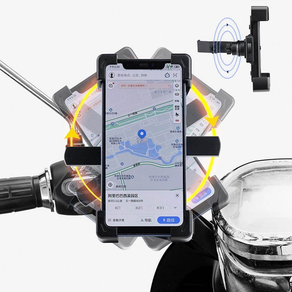 Adjustable 360 Automatic Bike Phone Holder - MaviGadget