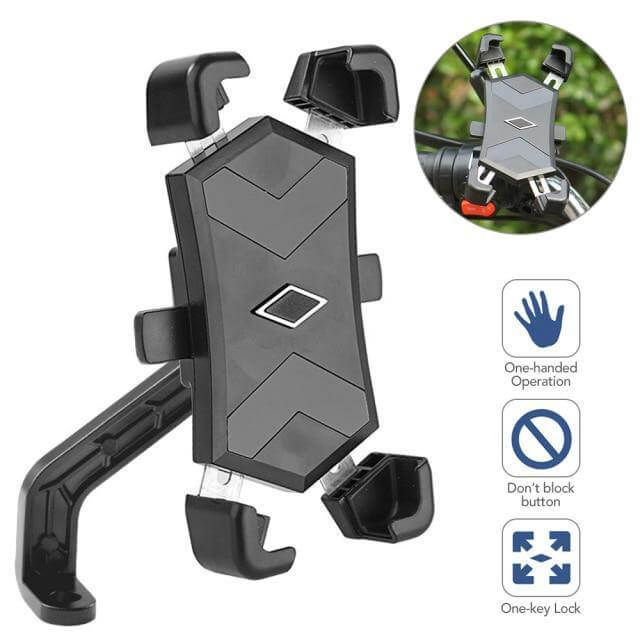 Adjustable 360 Automatic Bike Phone Holder - MaviGadget