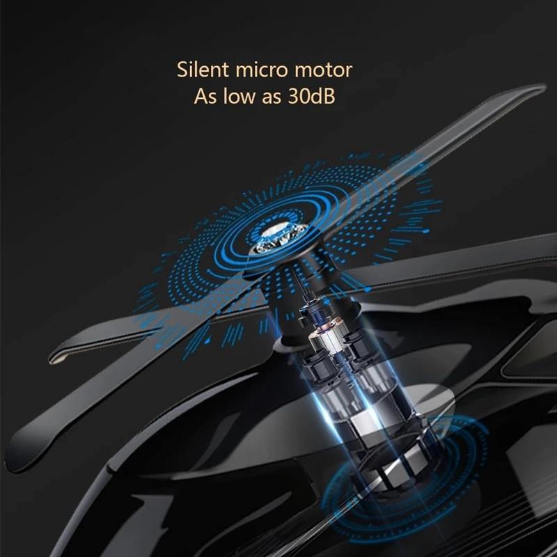 Solar Powered Rotating Helicopter Car Air Freshener - MaviGadget
