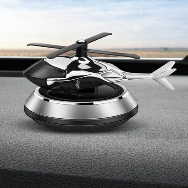 Solar Powered Rotating Helicopter Car Air Freshener - MaviGadget