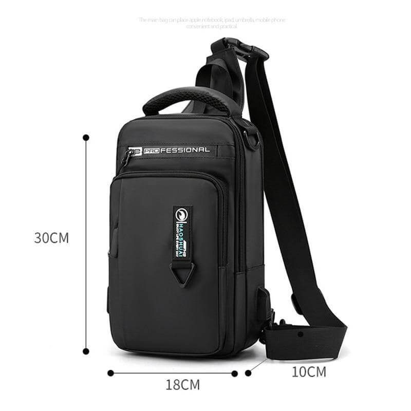 Waterproof USB Cross Body Shoulder Bag - MaviGadget