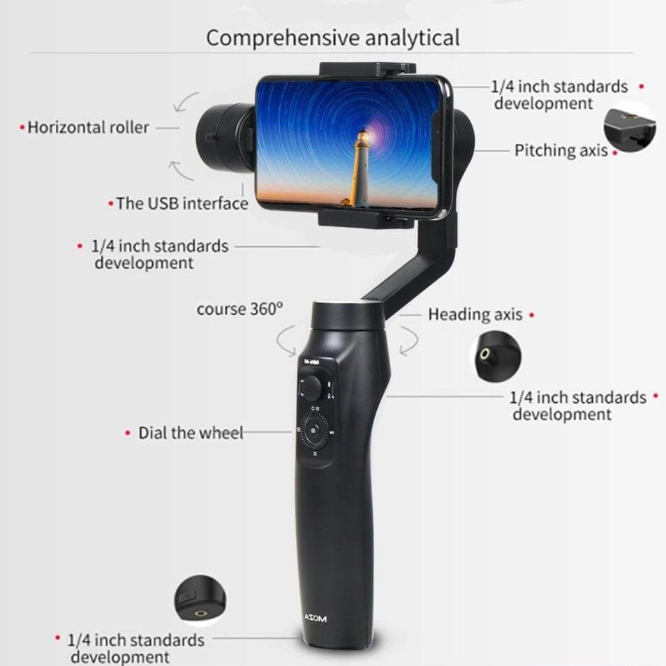 Smartphone Action Easy Portable Gimbal Stabilizer - MaviGadget