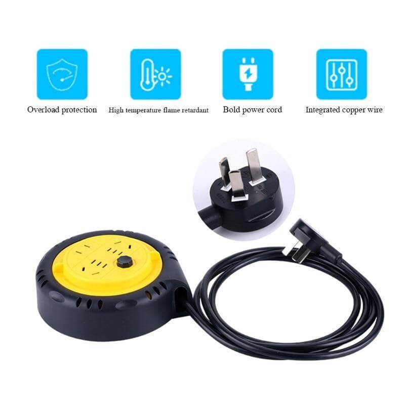 Portable Strip Roller Extension Cord - MaviGadget
