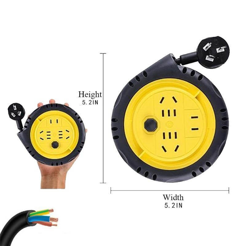 Portable Strip Roller Extension Cord - MaviGadget