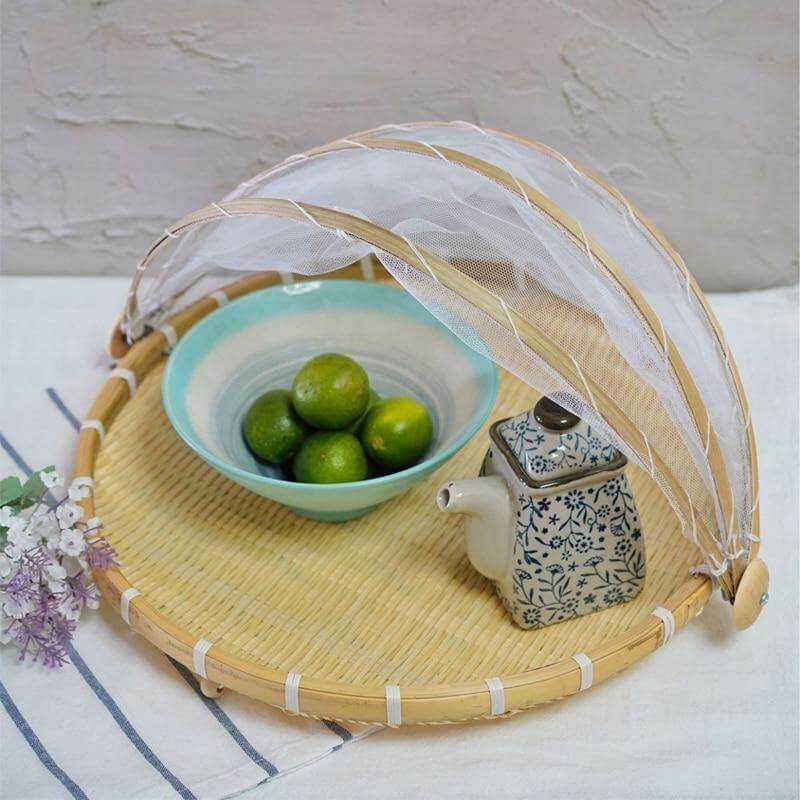 Anti-mosquito Food Serving Tent Basket Tray - MaviGadget