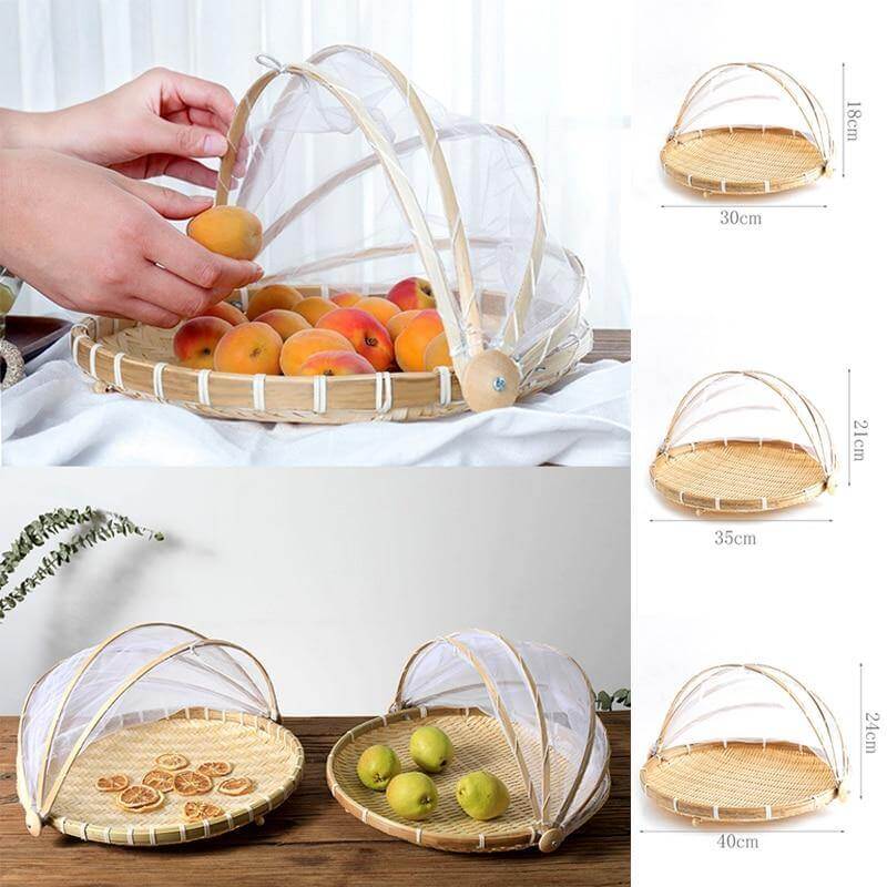 Anti-mosquito Food Serving Tent Basket Tray - MaviGadget