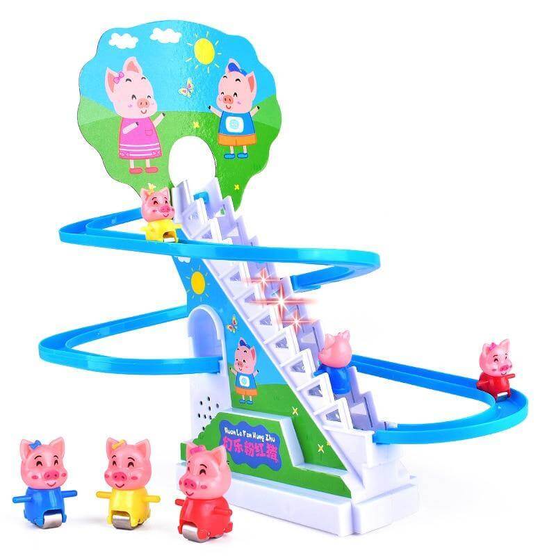Electric Rail Stair Climbing Fun Kid Toy Set - MaviGadget