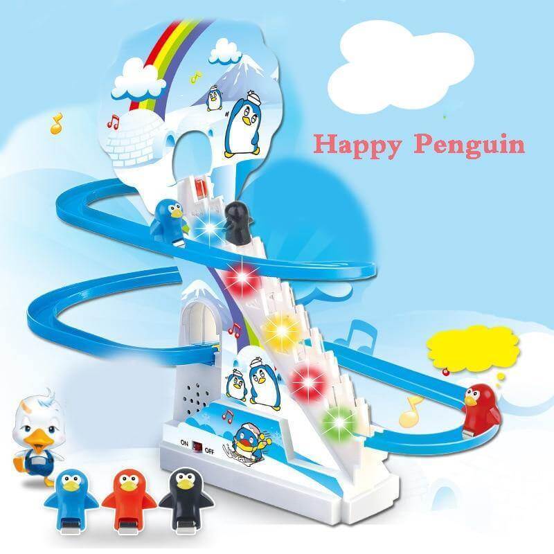 Electric Rail Stair Climbing Fun Kid Toy Set - MaviGadget
