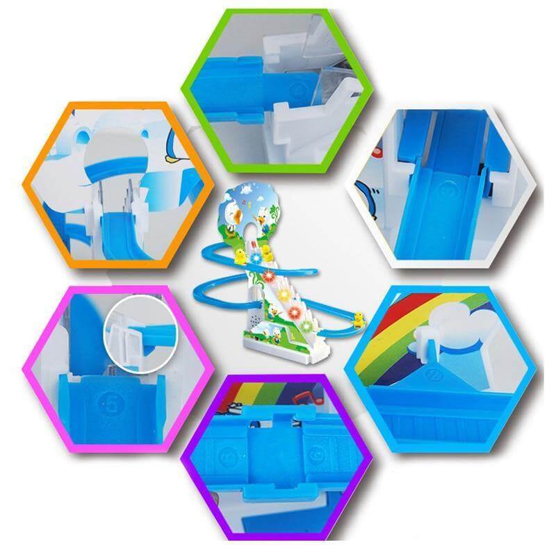 Electric Rail Stair Climbing Fun Kid Toy Set - MaviGadget