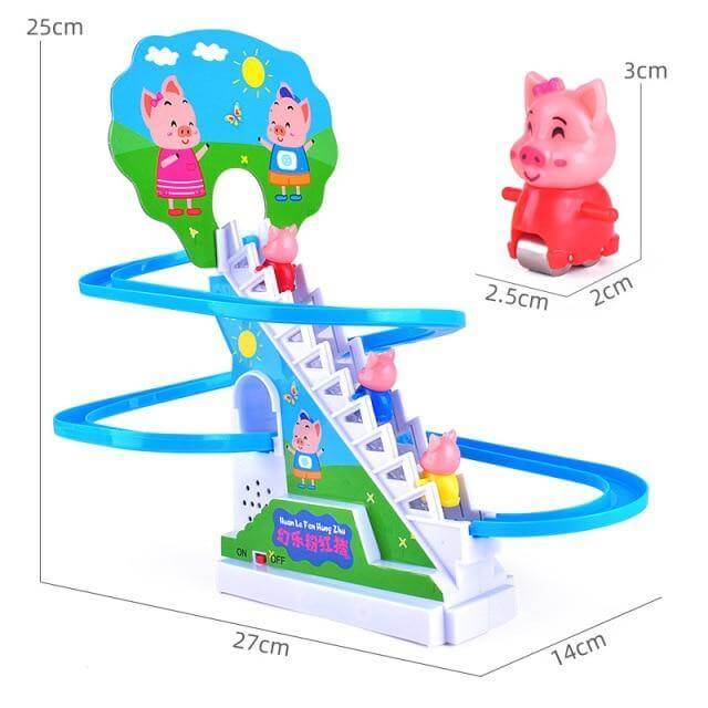 Electric Rail Stair Climbing Fun Kid Toy Set - MaviGadget