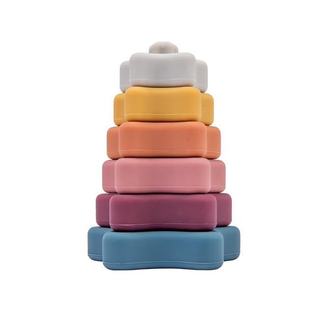 Baby Silicone Construction Stacking Smart Block Game - MaviGadget
