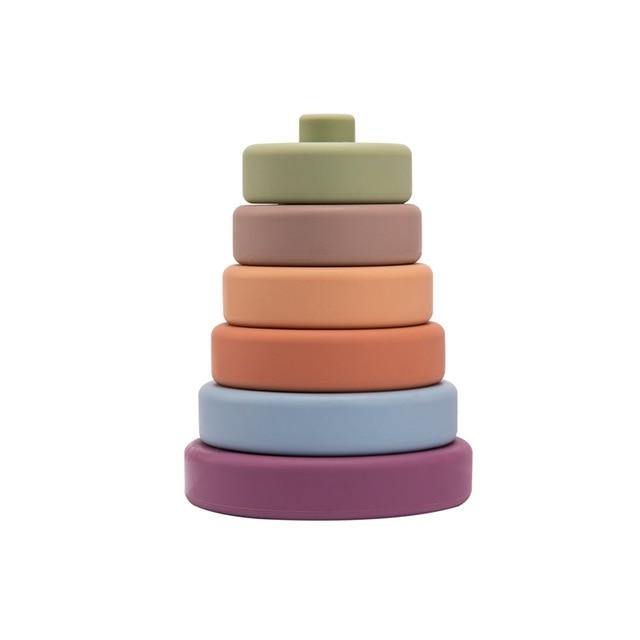 Baby Silicone Construction Stacking Smart Block Game - MaviGadget