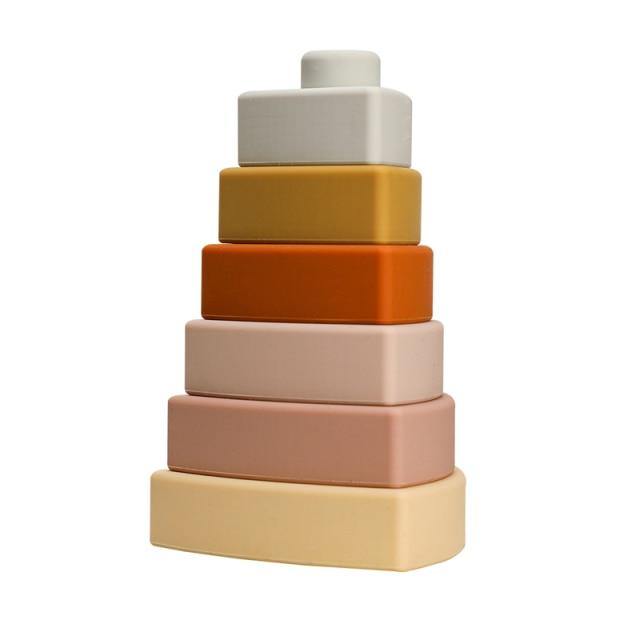 Baby Silicone Construction Stacking Smart Block Game - MaviGadget