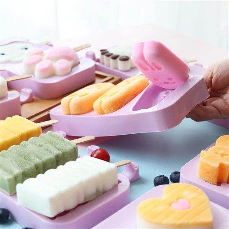 Silicone Cartoon Homemade Ice Cream Molds - MaviGadget