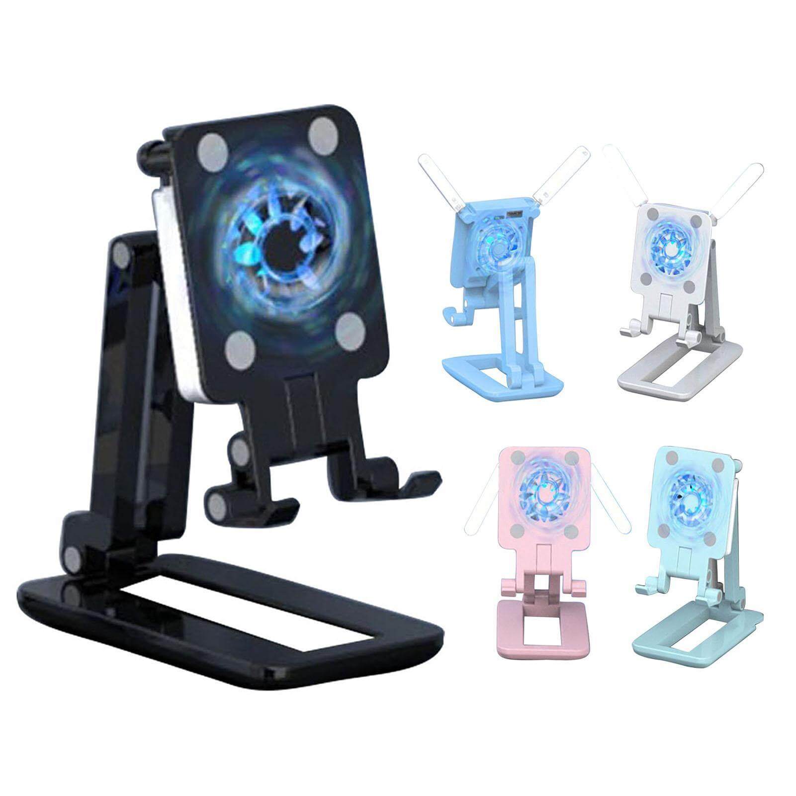 3in1 Selfie Light Adjustable Cooling Fan Phone Holder - MaviGadget
