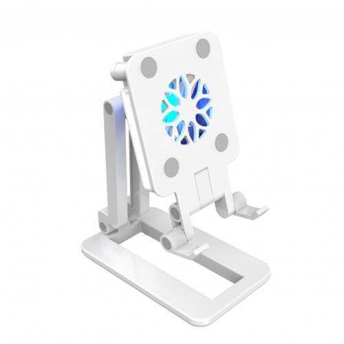 3in1 Selfie Light Adjustable Cooling Fan Phone Holder - MaviGadget