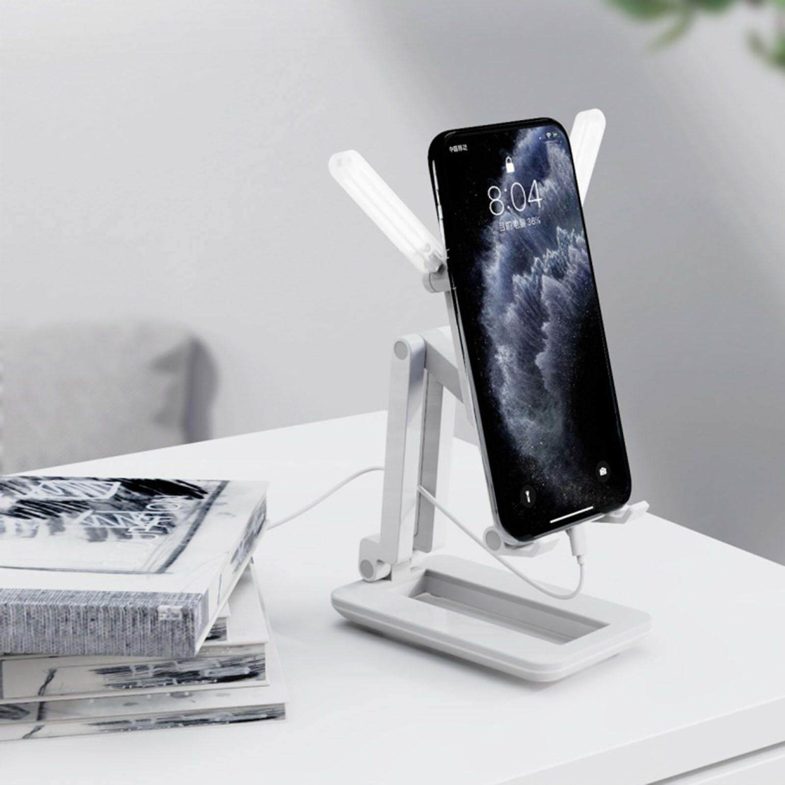 3in1 Selfie Light Adjustable Cooling Fan Phone Holder - MaviGadget