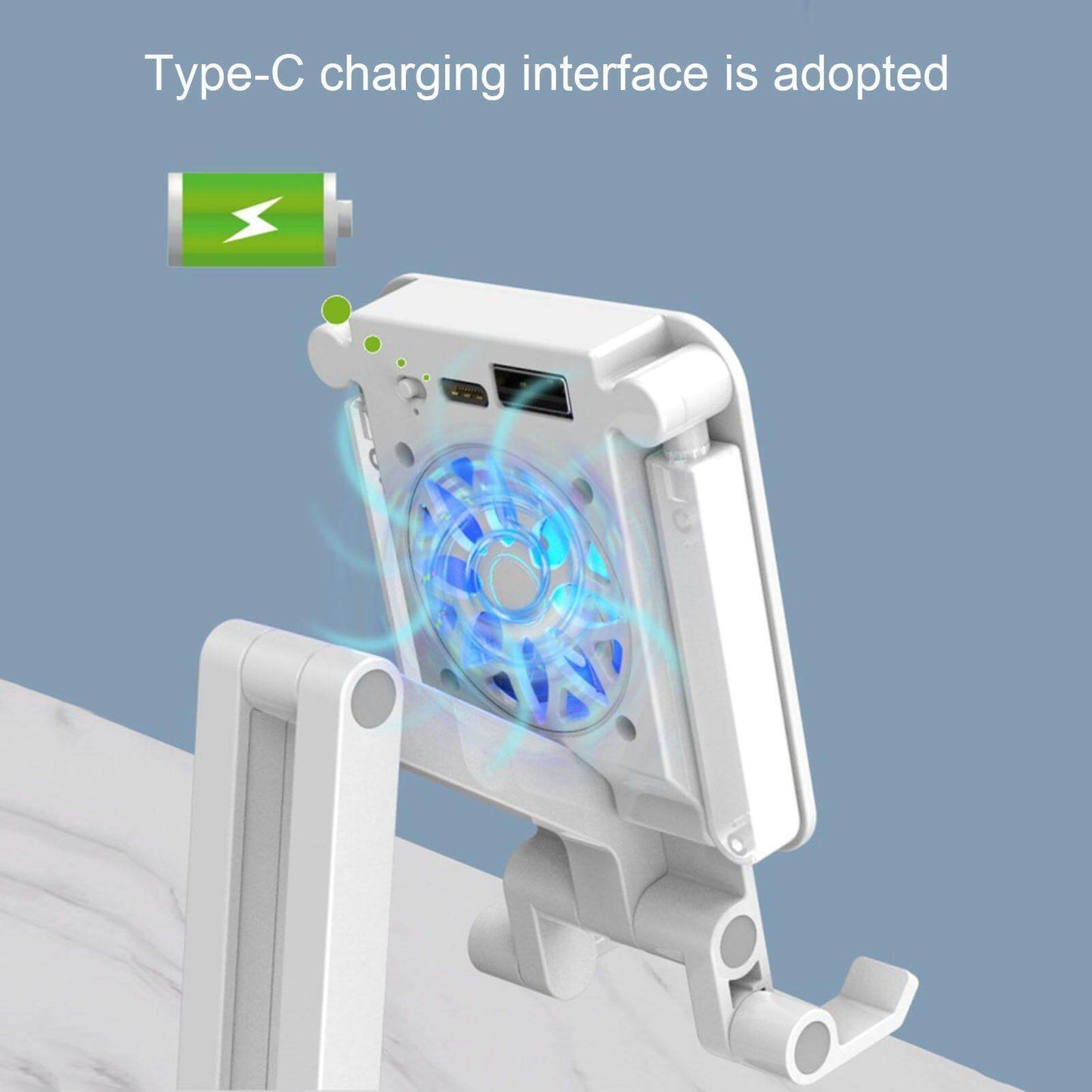 3in1 Selfie Light Adjustable Cooling Fan Phone Holder - MaviGadget