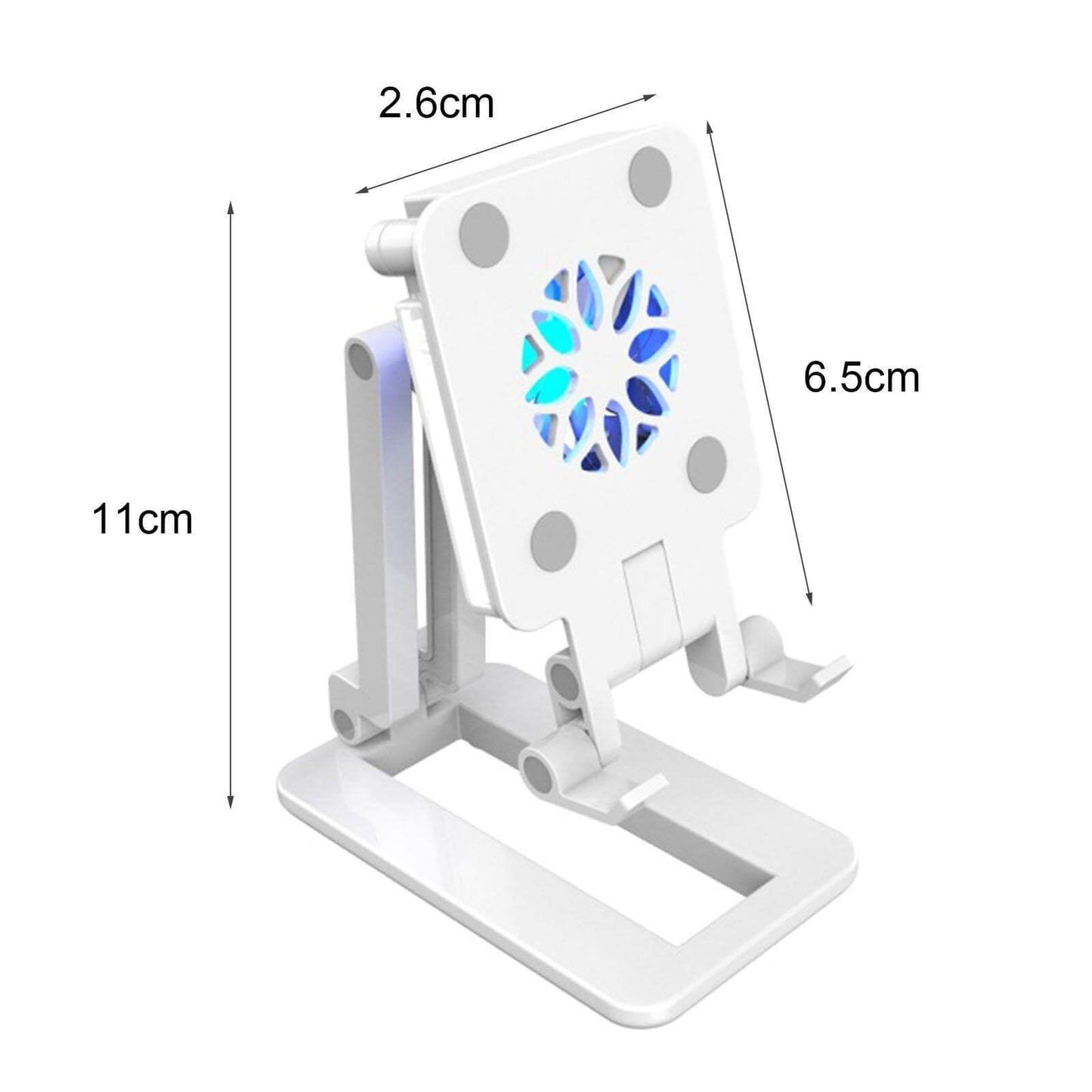 3in1 Selfie Light Adjustable Cooling Fan Phone Holder - MaviGadget