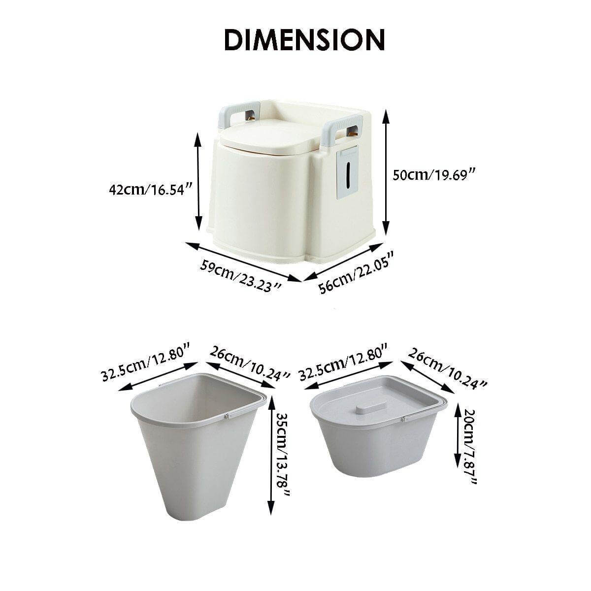 Portable Travel Lightweight Elderly Toilet - MaviGadget