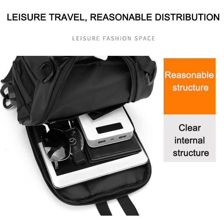 Waterproof USB Cross Body Shoulder Bag - MaviGadget