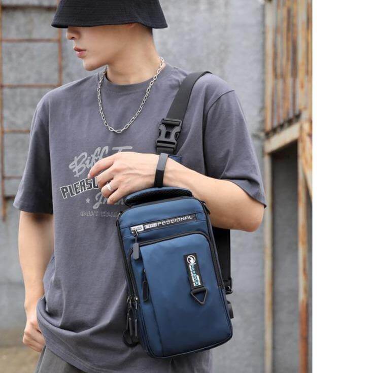 Waterproof USB Cross Body Shoulder Bag - MaviGadget