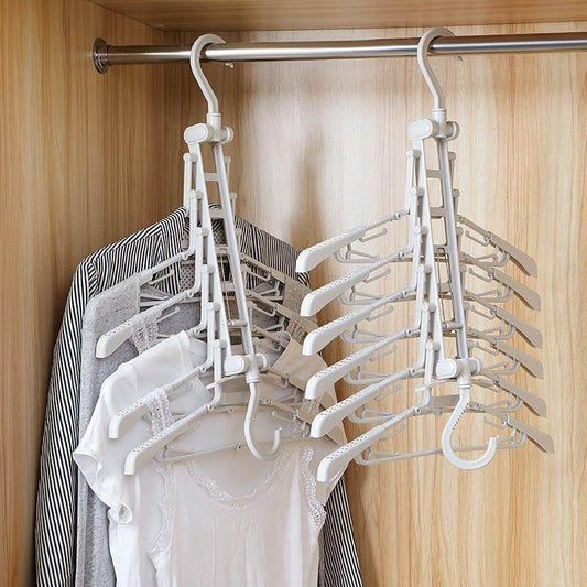 Foldable Non Slip Easy Storage Smart Clothes Hanger - MaviGadget