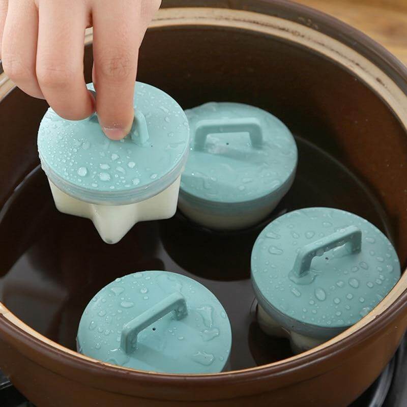 4pcs Silicone Steamed Egg Cooker - MaviGadget