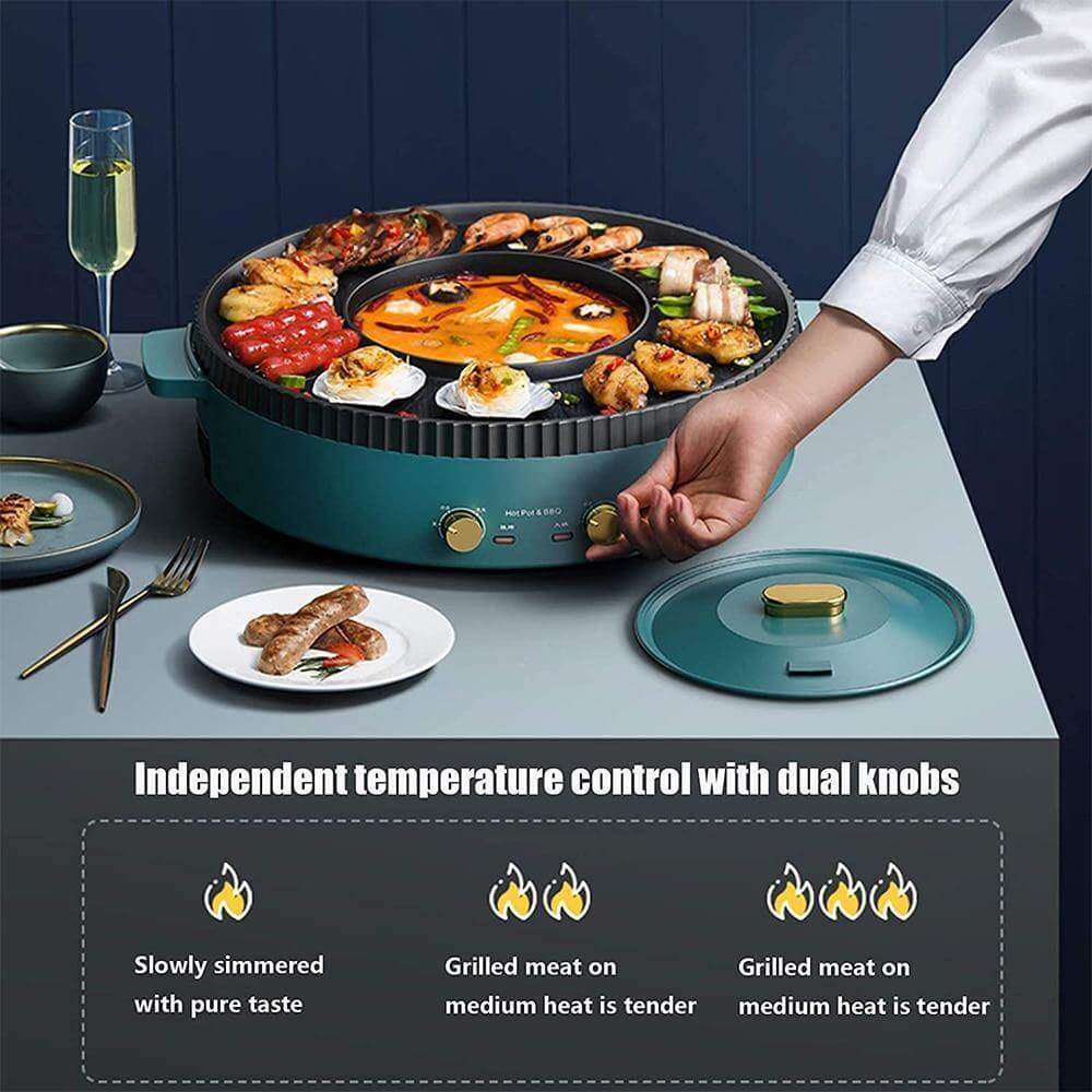 Korean Style Non-stick Smokeless Electric Barbecue Grill - MaviGadget