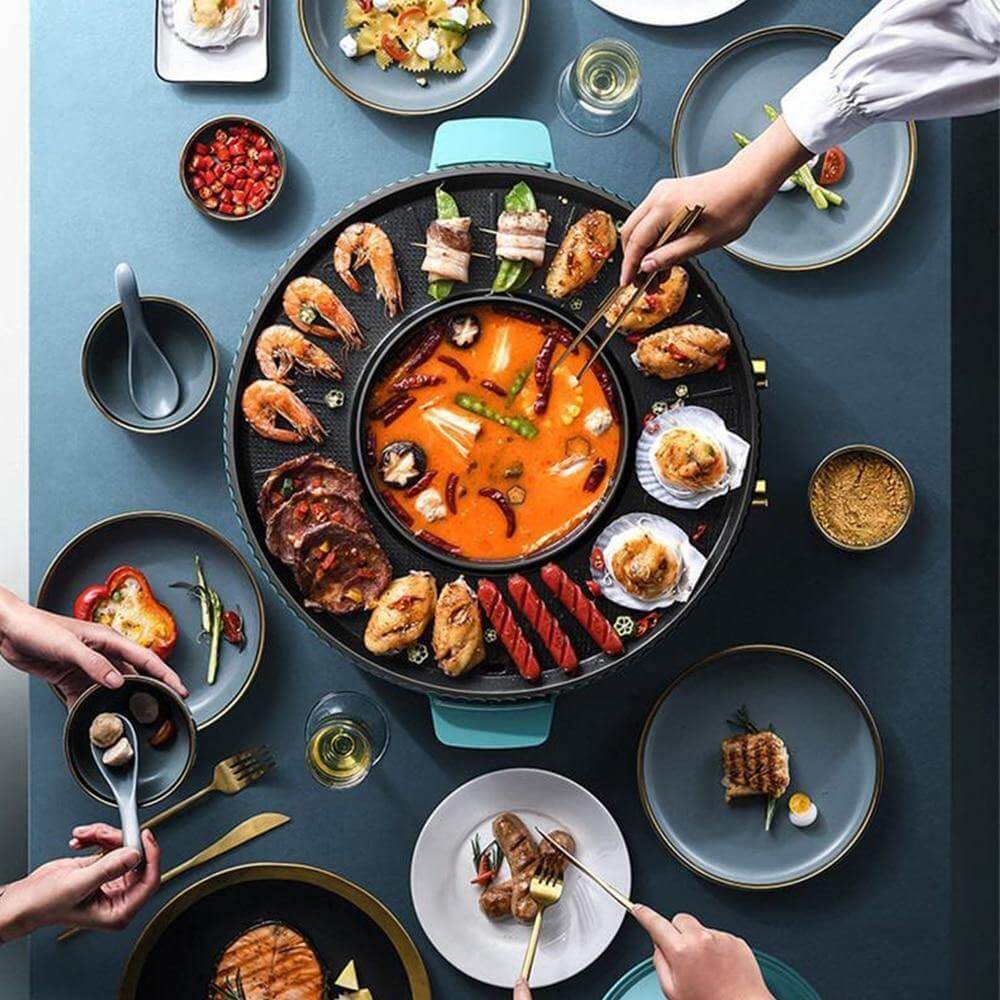 Korean Style Non-stick Smokeless Electric Barbecue Grill - MaviGadget