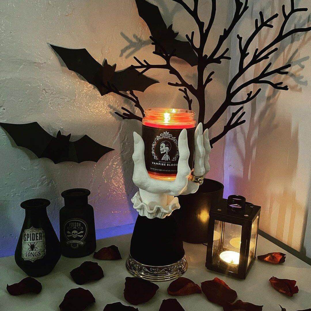 Halloween Resin Witch Hand Candle Holder - MaviGadget