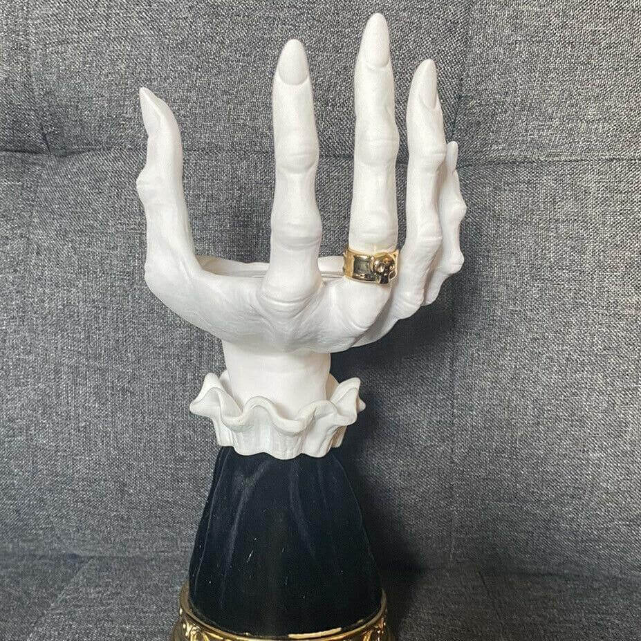 Halloween Resin Witch Hand Candle Holder - MaviGadget