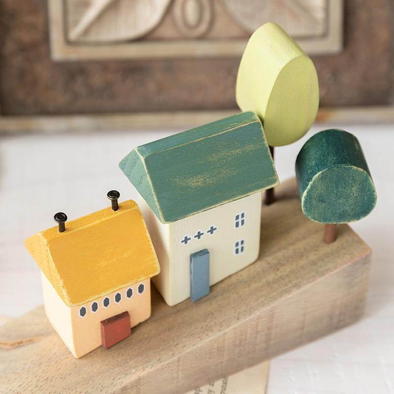 Nordic Wooden Miniature Hilly Neighborhood Home Decor - MaviGadget