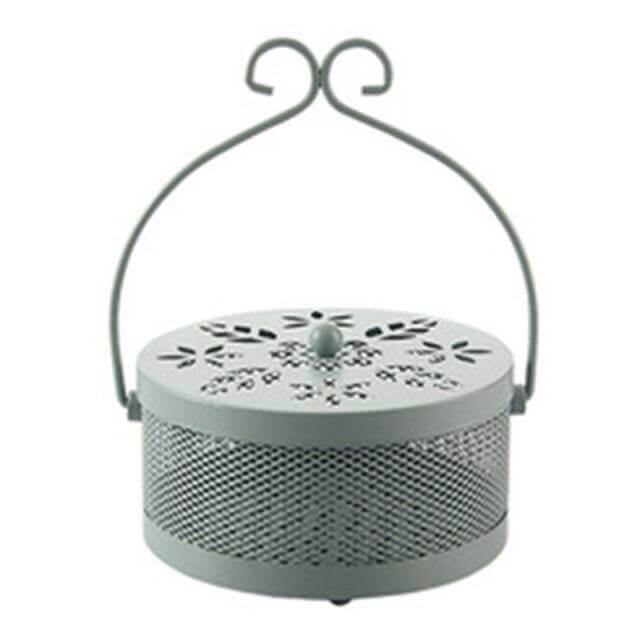 Iron Metal Hollow Decorative Mosquito Incense Box - MaviGadget