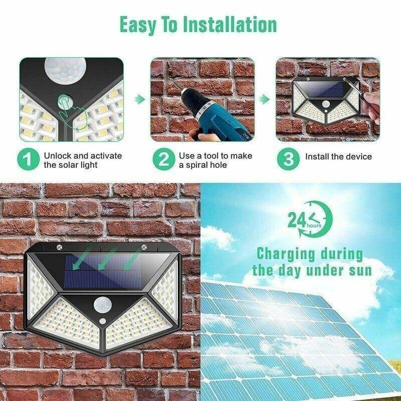 LED Outdoor Solar Light Wall Lamp - MaviGadget